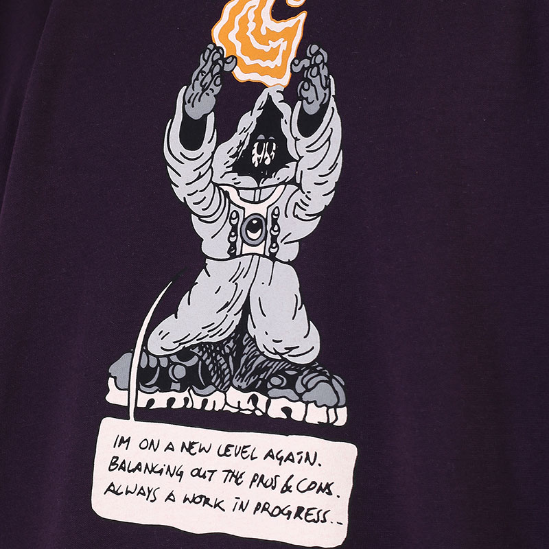 Мужская футболка Carhartt WIP L/S Kaganatcult T-Shirt (I029630-dark iris)  - цена, описание, фото 2